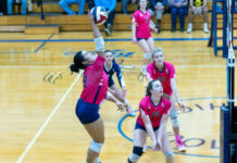 
			
				                                Abington Heights’ Hilde Temblador rises to attack the ball against Dunmore.
                                 Buck Norton-Jennings | For Abington Journal

			
		