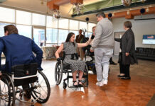 
			
				                                The dancing portion of the event began with four adaptive dance lessons designed for wheelchair-bound participants as well as their fully able-bodied dance partners.
                                 Submitted Photo

			
		
