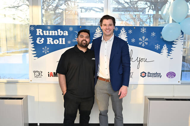 <p>Rayan Islam, D.O., and Jackson Carney, D.O., organized the Rumba & Roll adaptive dance event.</p>
<p>Submitted Photo</p>