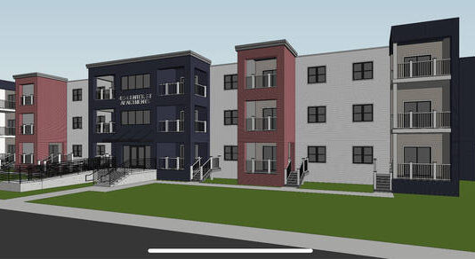 
			
				                                An architectural rendering of the planned building.
                                 Submitted Artwork

			
		