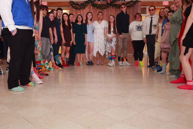 <p>ComProm attendees line up.</p>
<p>Submitted Photo</p>