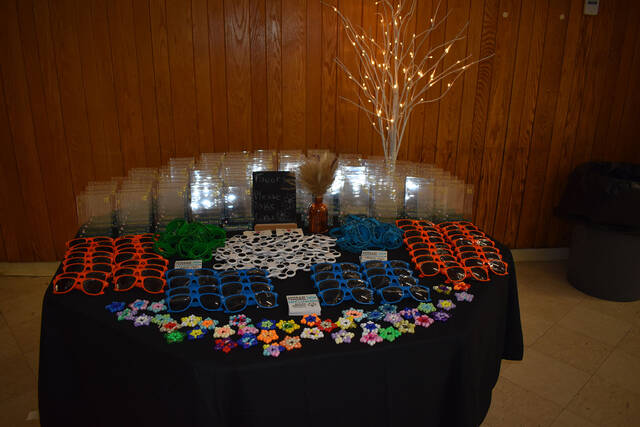 <p>A table of favors at ComProm.</p>
<p>Submitted Photo</p>