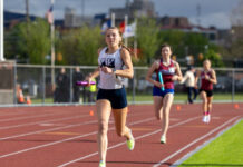 
			
				                                Jordan Relay: Anna Pucilowski, of Abington Heights, runs strongly during the girls 400-meter.
                                 Buck Norton-Jennings | For Abington Journal

			
		