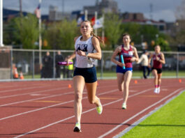 
			
				                                Jordan Relay: Anna Pucilowski, of Abington Heights, runs strongly during the girls 400-meter.
                                 Buck Norton-Jennings | For Abington Journal

			
		