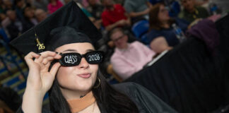 
			
				                                One Marywood graduate affirmed that her future is so bright, she had to wear shades
                                 Submitted photo

			
		