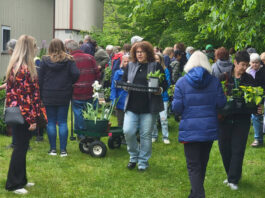 
			
				                                People attend the 2025 plant exchange.
                                 Submitted Photo

			
		