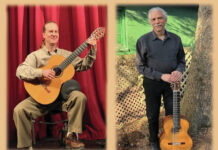 
			
				                                Classical guitarists Jay Steveskey and Paul Sweeny.
                                 Submitted Artwork

			
		