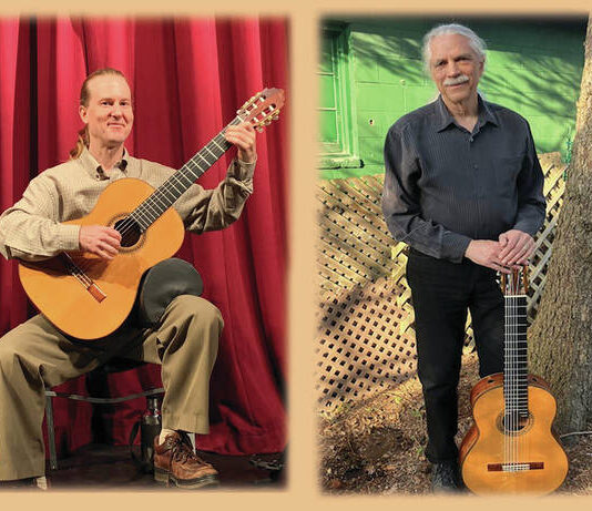 
			
				                                Classical guitarists Jay Steveskey and Paul Sweeny.
                                 Submitted Artwork

			
		